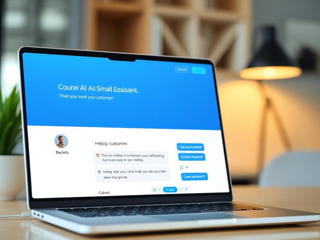 AI chat assistant on a small business website