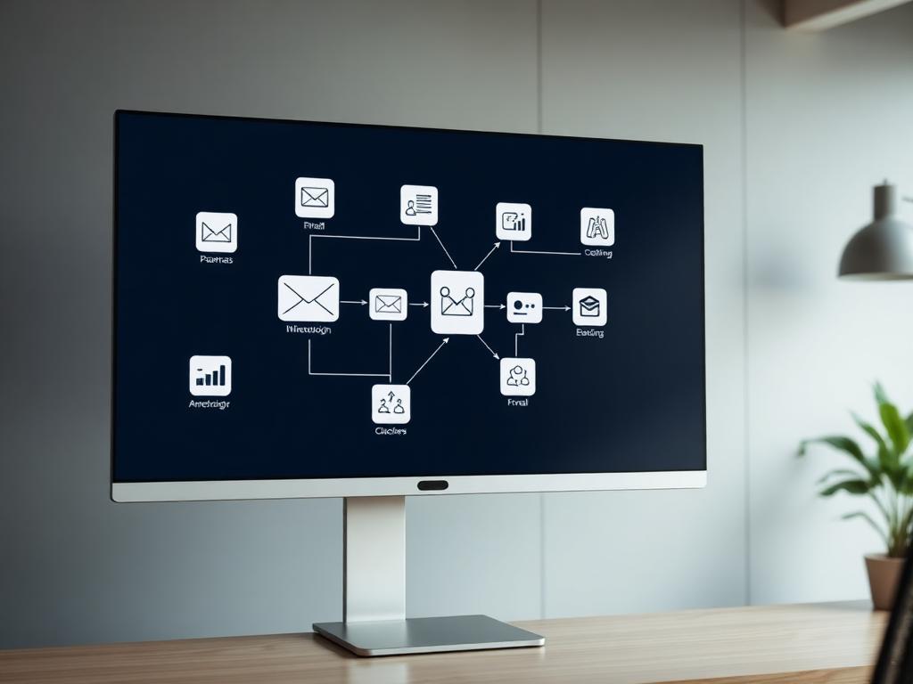 Workflow automation diagram connecting business apps